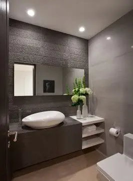 CBMmart Stable Modern Style Floating Vanity Wall Hung Cabinet Bathroom Vanity with Basin with LED Mirror Vanity Cabinet