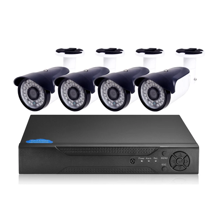 4CH 5MP AHD наружная цилиндрическая камера видеонаблюдения P2P DVR