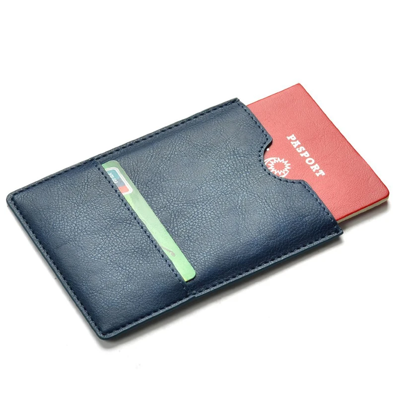 Custom Travel Passport Cover Slim RFID Blocking Leather Travel Passport Holder