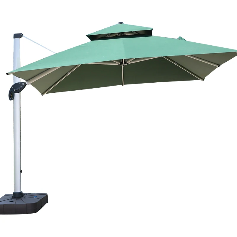 Wesunny Wholesale Waterproof Big Large Garden Parasol LED Restaurant Table Modern Outdoor Umbrella