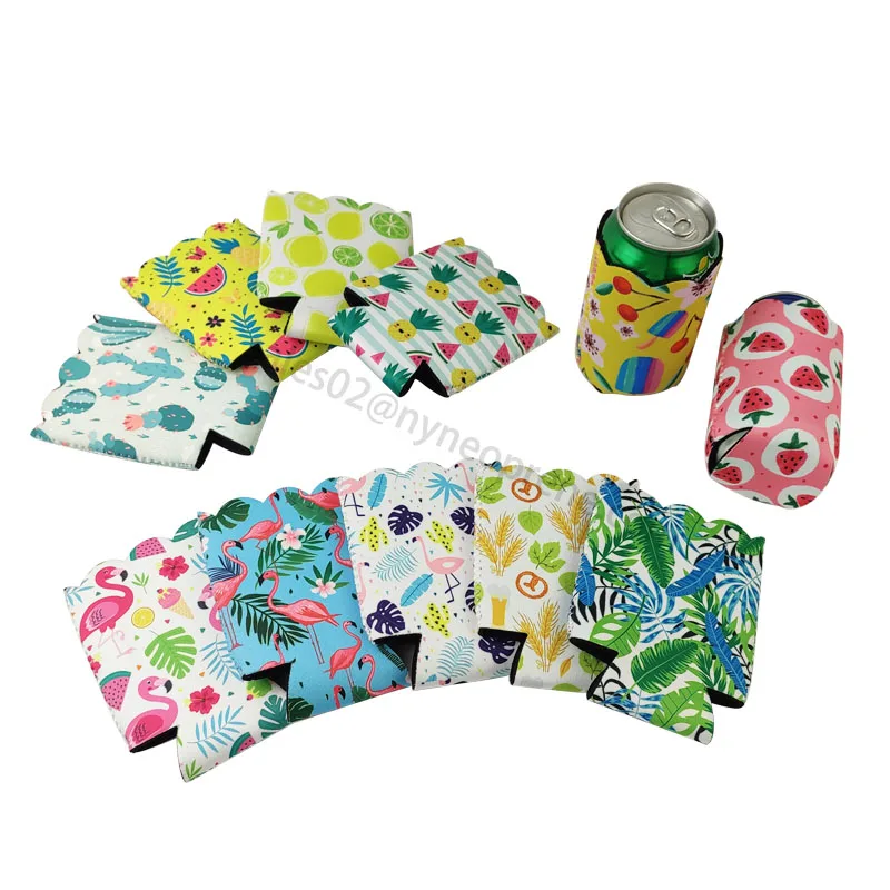 Wholesale Custom Printing Logo 12oz Tube Holder Neoprene Iced Can Cooler