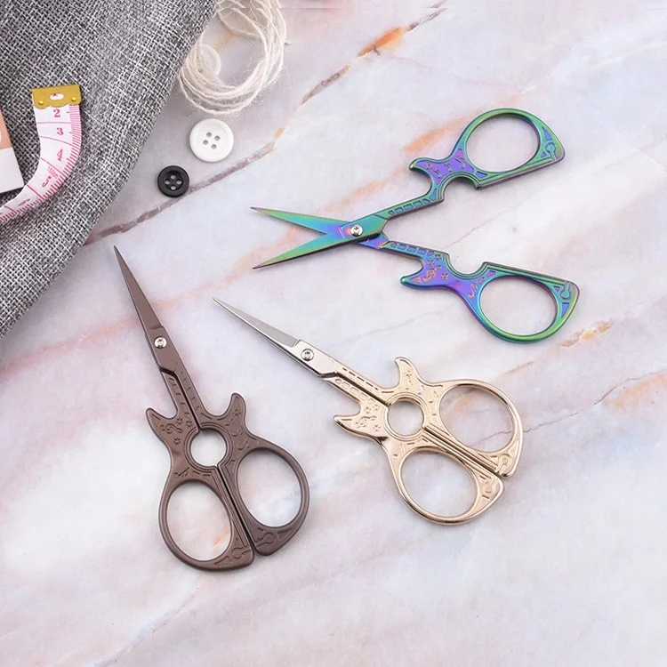 wholesale antique gold embroidery scissors