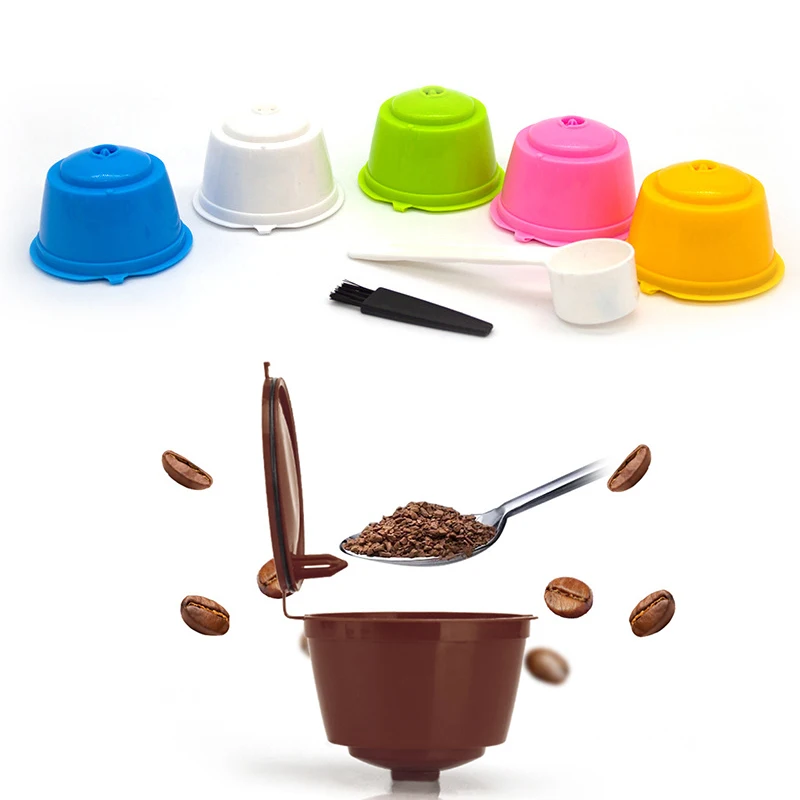 Customized 5 pcs Biodegradable Compostable Dolce Capsula De Cafe Reusable Coffee Capsule For Machines