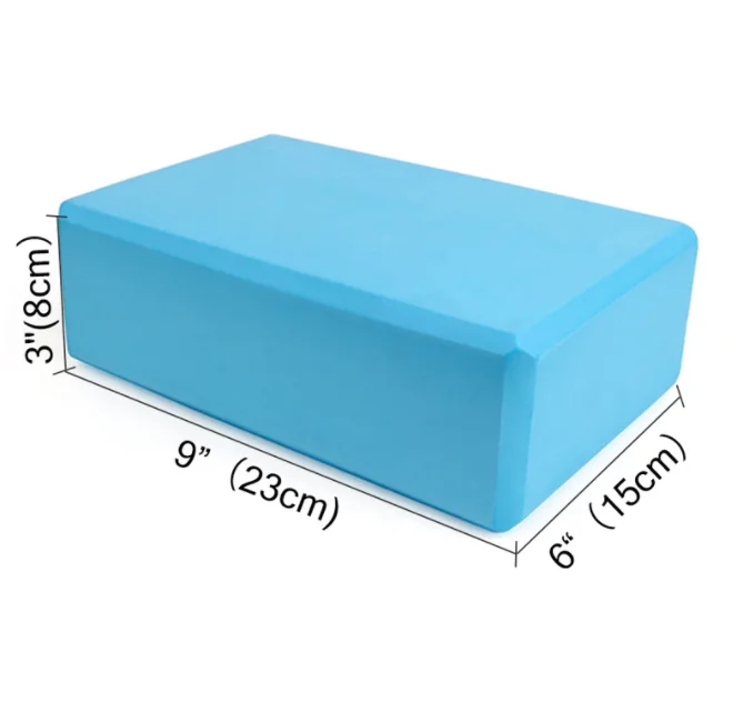 
OEM Gym Fitness EVA Yoga Block Recycled Colorful Foam Block Brick for Yoga Exercise 