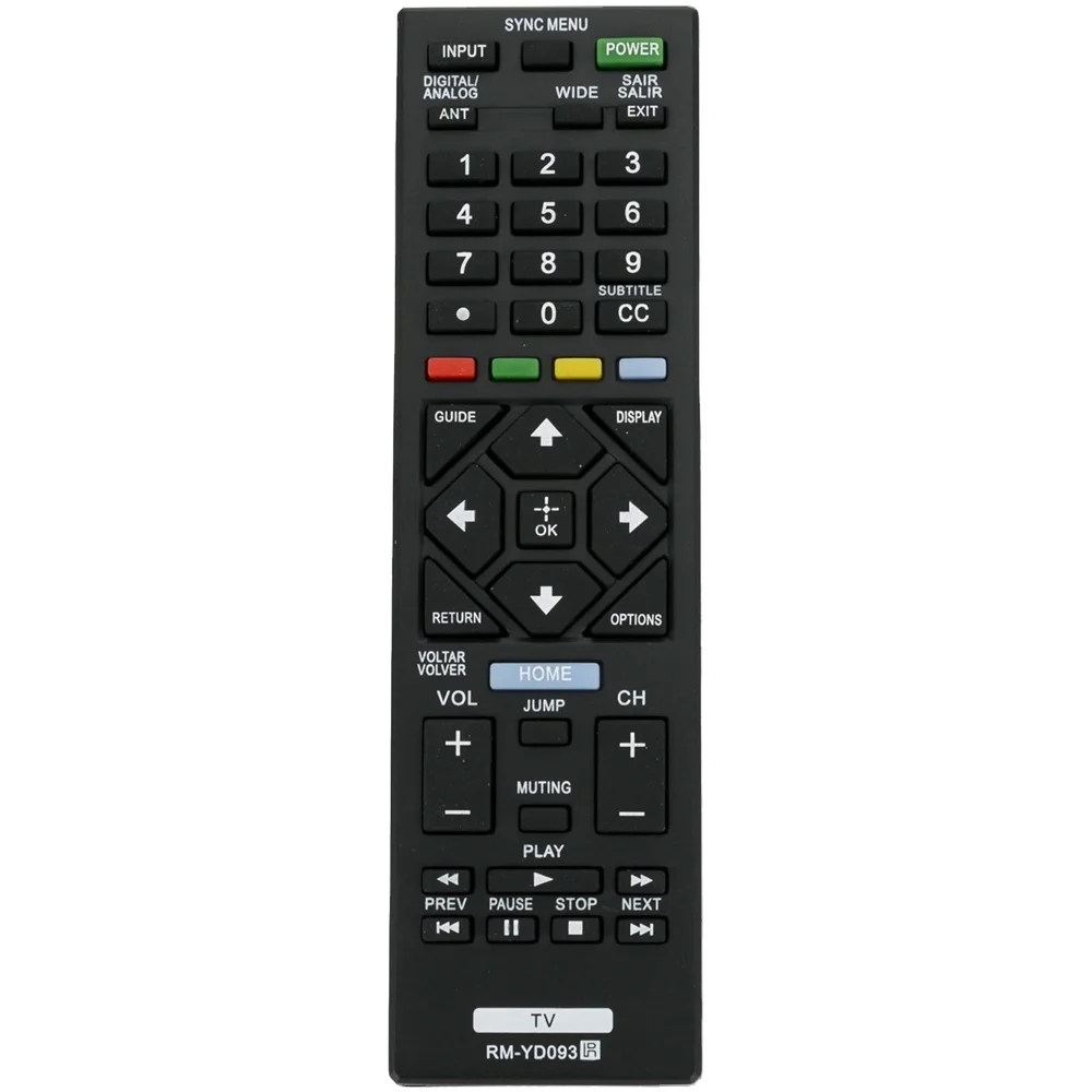 RM-YD093 - Replacement remote control for Sony Bravia LCD TV KDL-46R450A KDL-40R471A KDL-40R450A KDL-32R300C KDL-40R350D KDL-32R