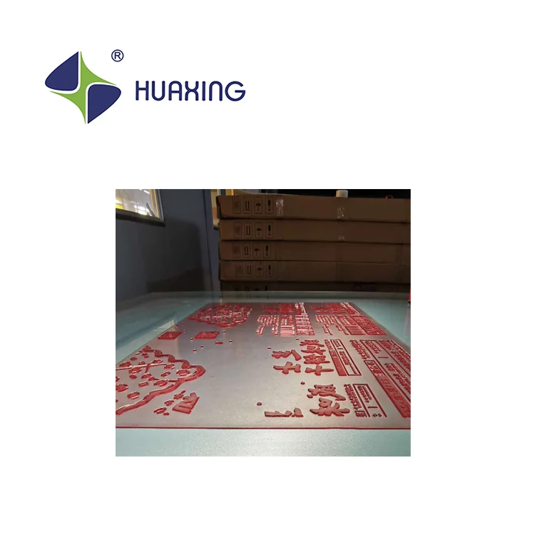 2.54mm digital customized Huaxing flexographic printing plates for label