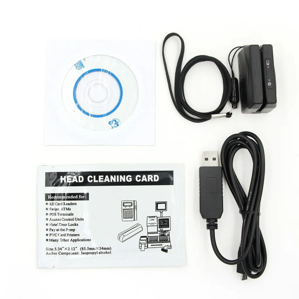 Считыватель магнитных карт USB MSR Mini DX3 DX4