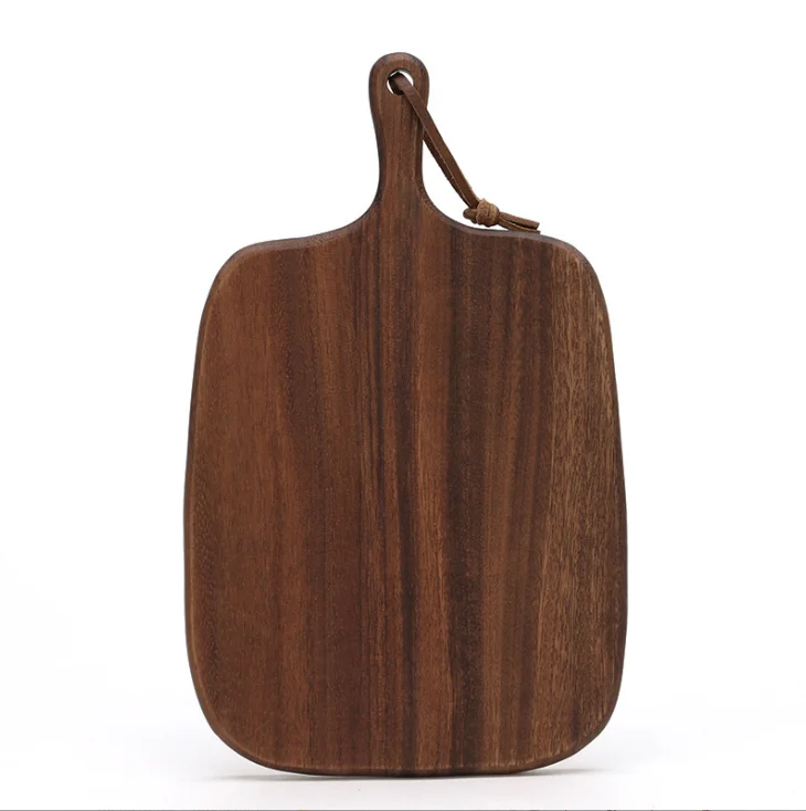 Brown Large Acacia Wood Pizza Peel/Cutting Board/Serving Tray/Paddle Serving Boards with Handle for Pizzas,Vegetables& Chees