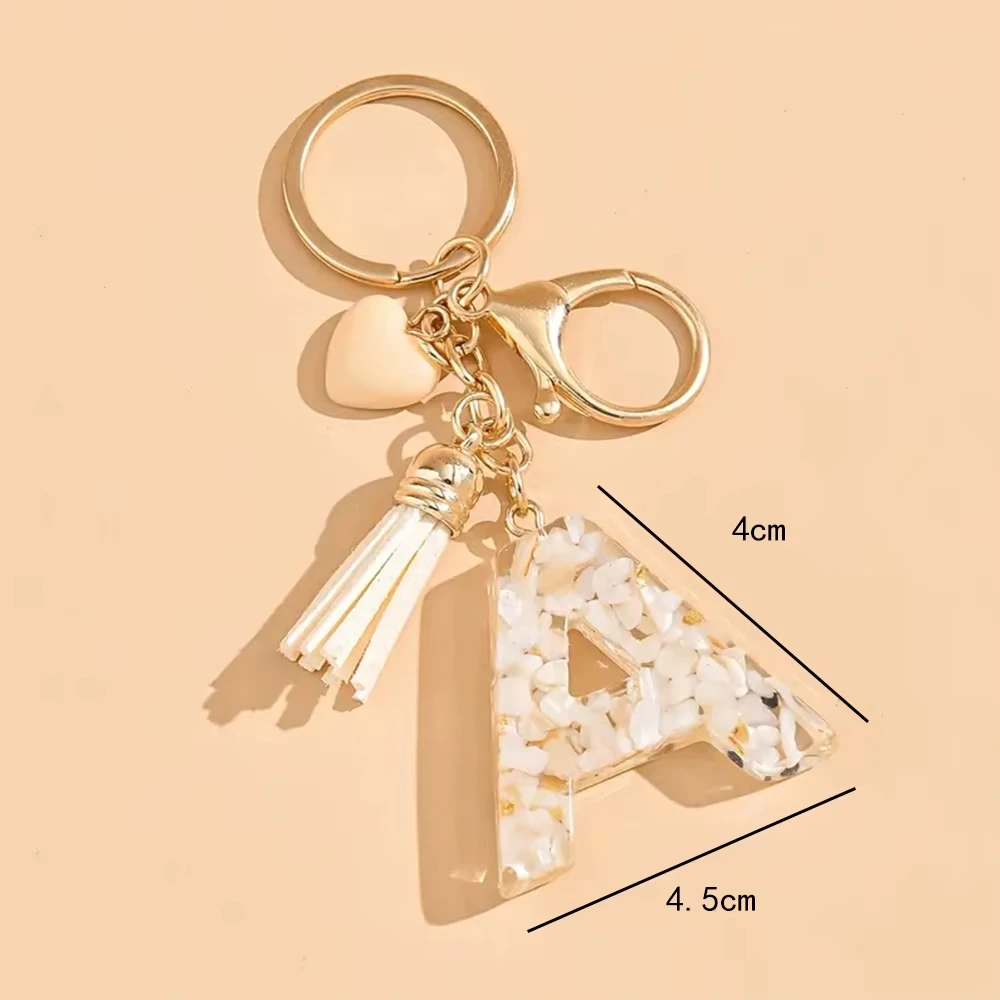 Wholesale Letter Keychain Backpack Accessories Lobster Clasp Love Tassel Keychain Cute