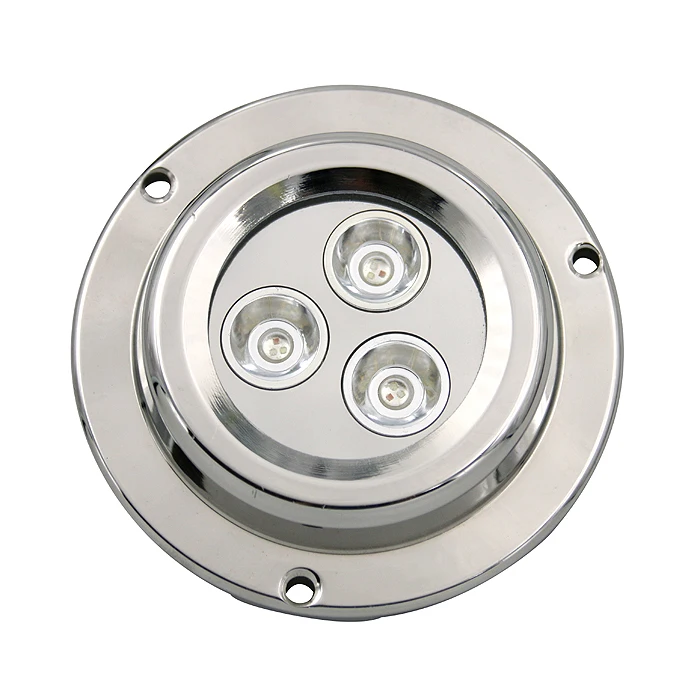 High Quality 3*3W 3in1 Chips RGB 316 Stainless Steel IP68 Underwater Ocean Submersible Yacht Boat Led Work Spot Lights