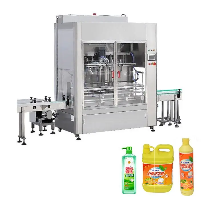Hot Sale Automatic Liquid Soap Detergent Lotion Bottle Capping Machine Filling Machine
