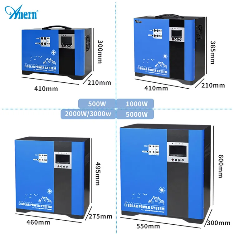 500w 1000w 3000w 5000w portable solar wind turbine generator