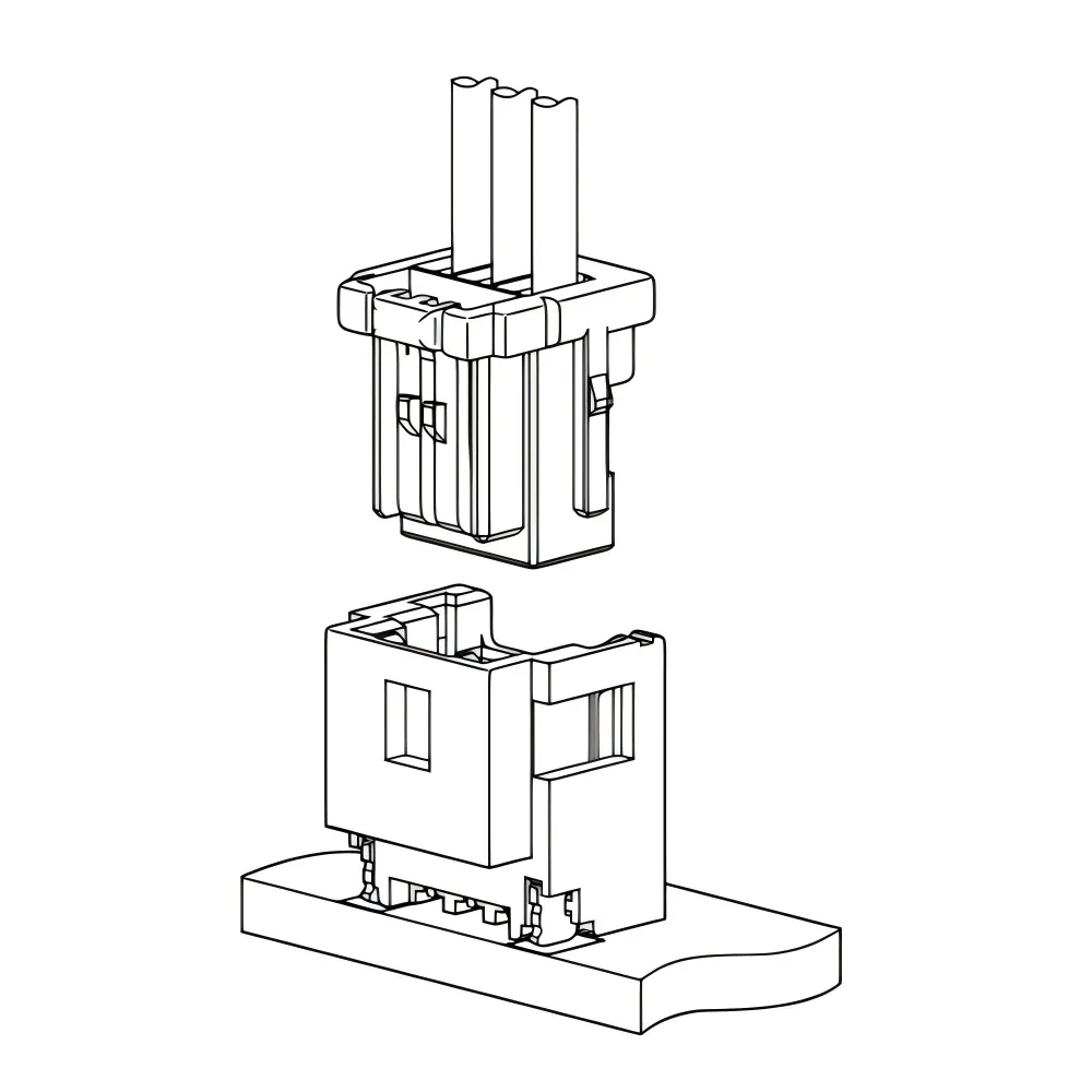 JST APSH Connectors 1.00mm Pitch 3Pin Connector with Secure Lock Mechanism Connections Wire to Board Wiring Harness Assembly