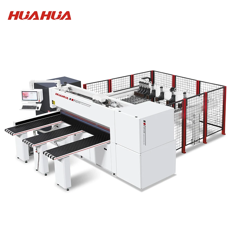 HUAHUA HP330 Semi Automatic Cut Machines Panel Saw Wood Cutting Beam Saw Machine