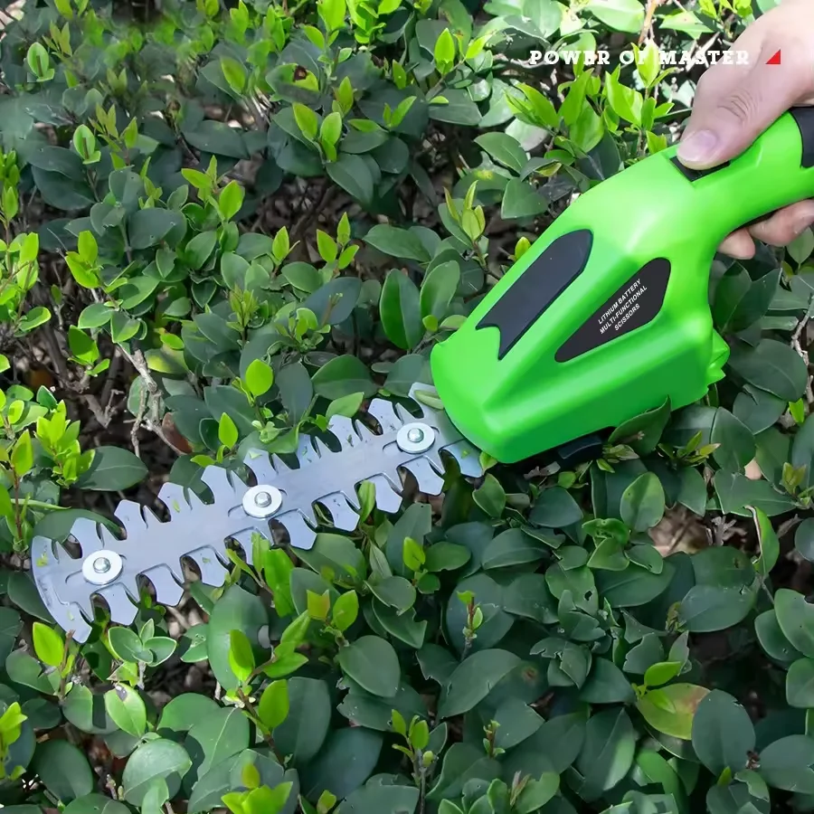 7.2V electric cordless lithium battery power garden tools portable handheld one-handed mini hedge trimmer with toolkit