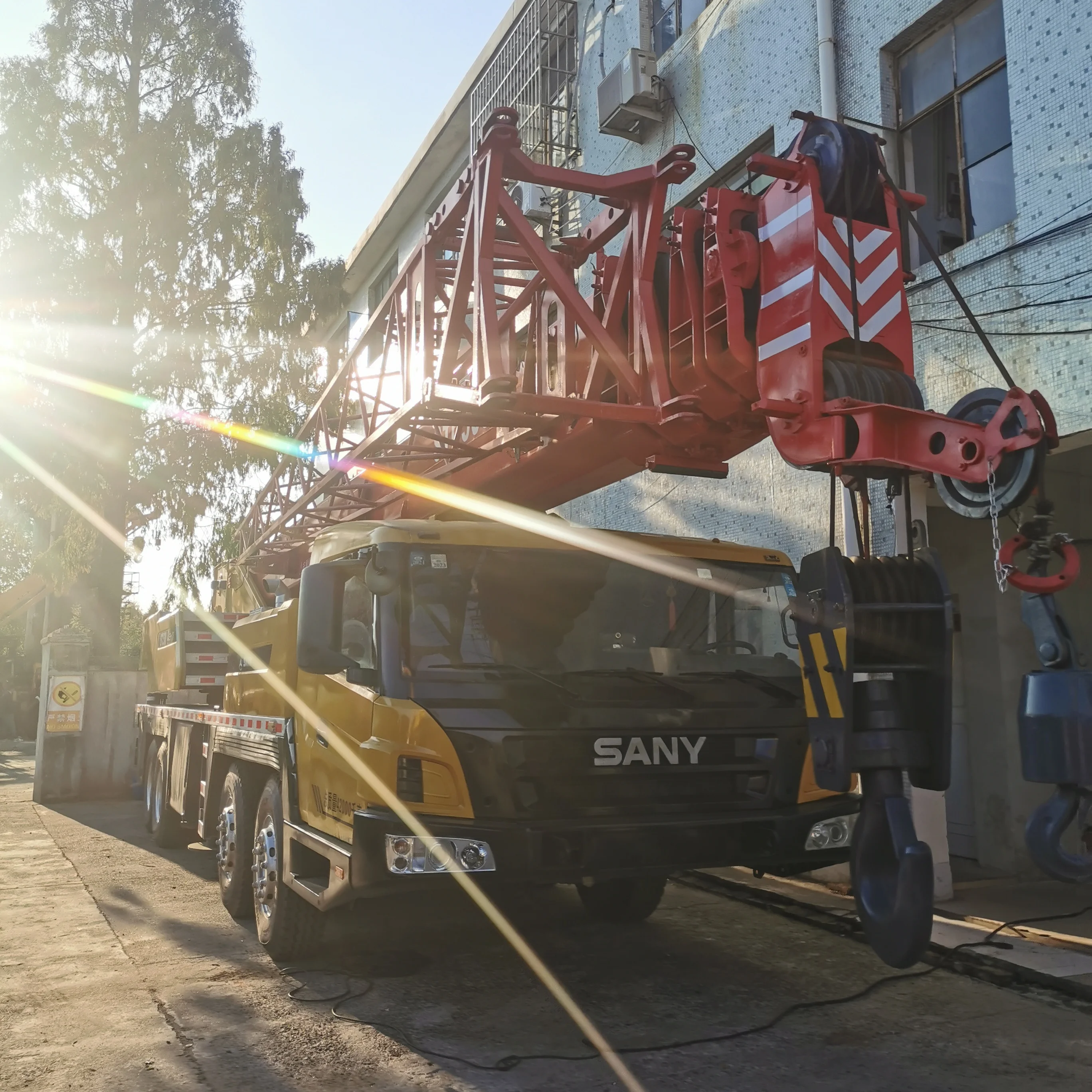 Используемый 50-тонный автокран SANY STC500 Подержанный гидравлический дизельный мобильный кран для продажи