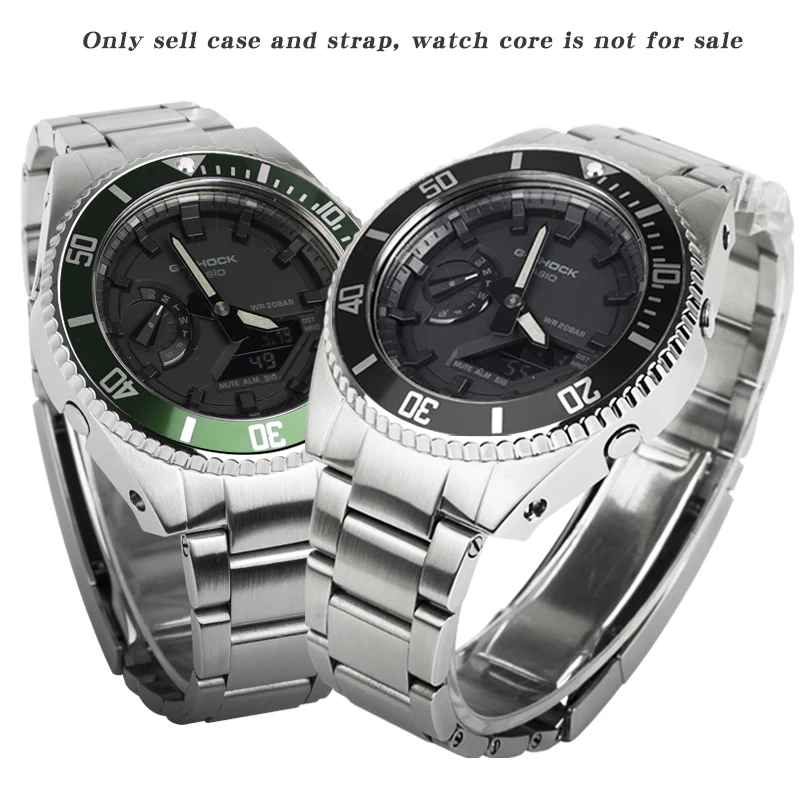 Modified GA2100/2100 case stainless steel case strap suitable for Ca sio G Shock GA-2100/2110 replacement parts wholesale