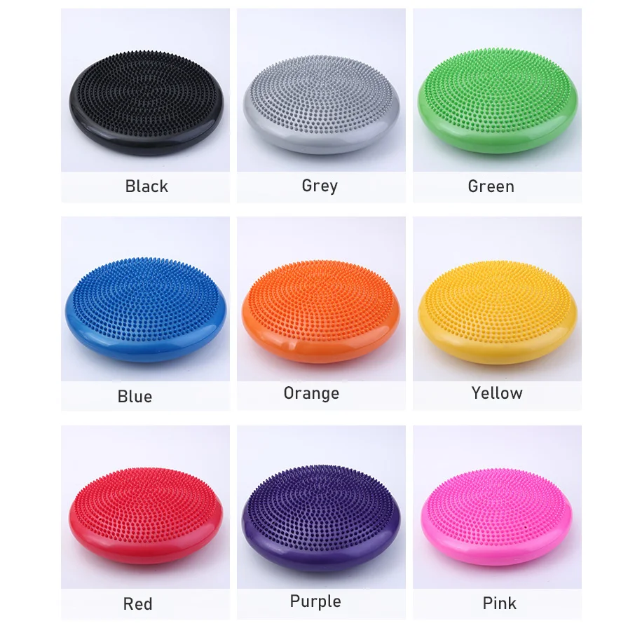 Yoga Balance Plate Massage Yoga Core Training Cushion Stability Balance wobbkle Cushion Balance Disc with inflation pump
