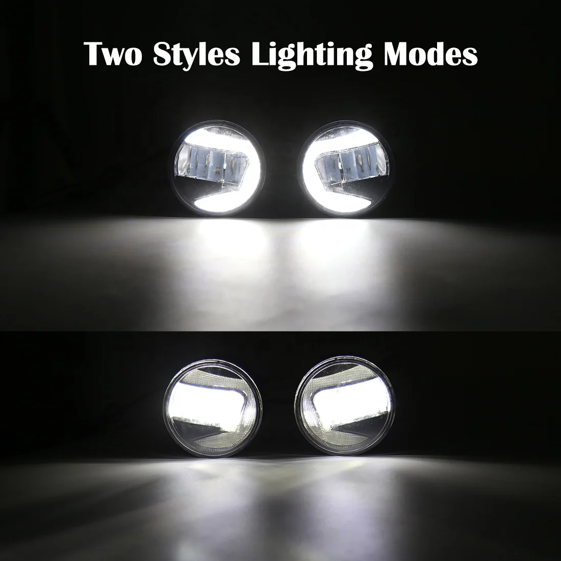 Universal Car Led Light Fog light Daytime Running Light DRL Kit For Mitsubishi Ford Suzuki Isuzu