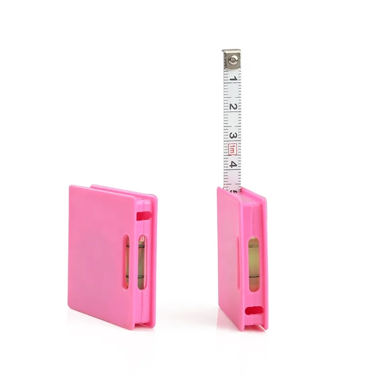 Wintape Custom Promotional Gift Logo Mini Steel Tape Measure With Spirit Level Small Metric Imperial Measuring Tape