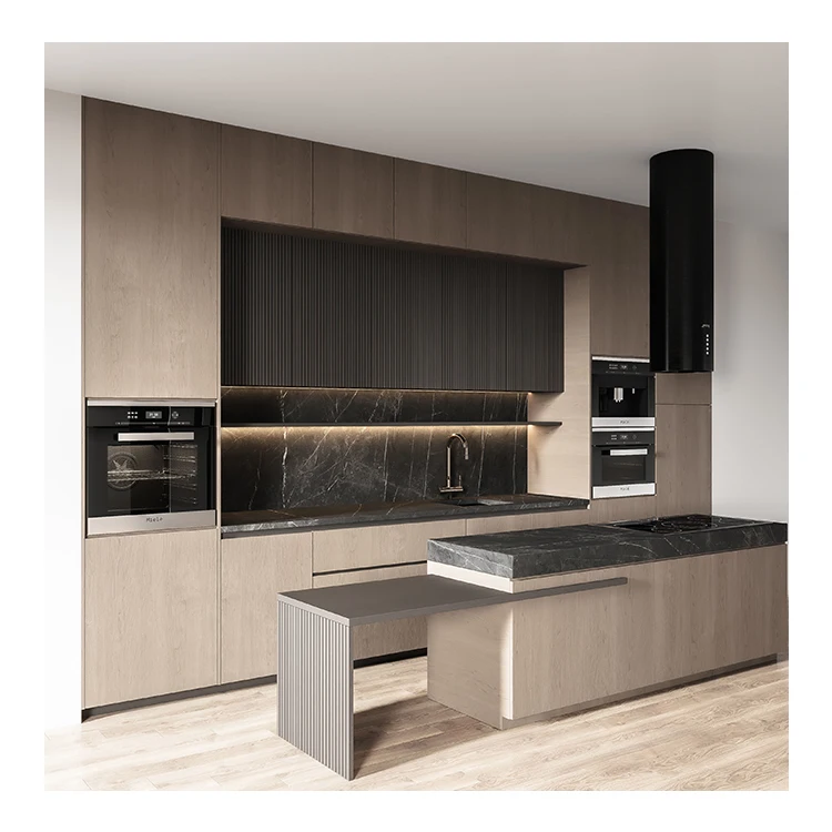 Modern Designs High End Affordable Custom Furniture Used Small Full White L Shaped Melamine Kitchen Cabinet