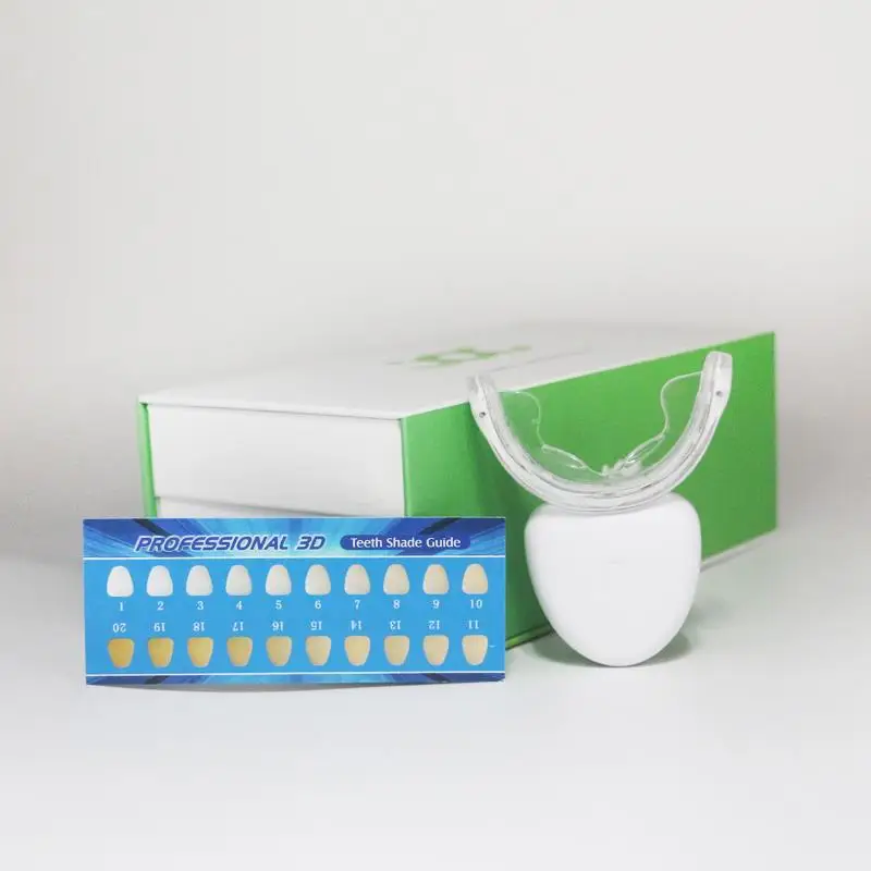 Personal Dental Bleaching Custom Food Grade U Shape UV Wireless Red Blue Ray Led Light Home Use Laser Teeth Whitening Kit