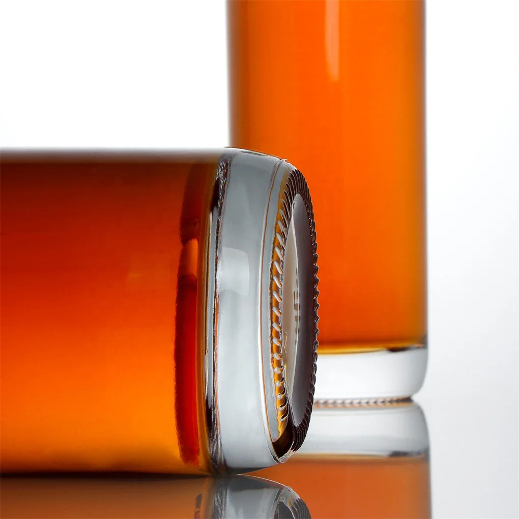 700ml 750ml 1liter logo printing extra flint gin whisky custom vodka bottle oslo botella de vidrio 700ml glass spirit bottle