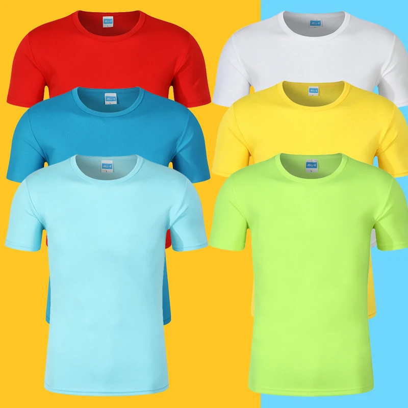
2021 plain t shirt unisex customized logo sports shirts quick dry mesh wholesale cheap shirt in u.s sizes 