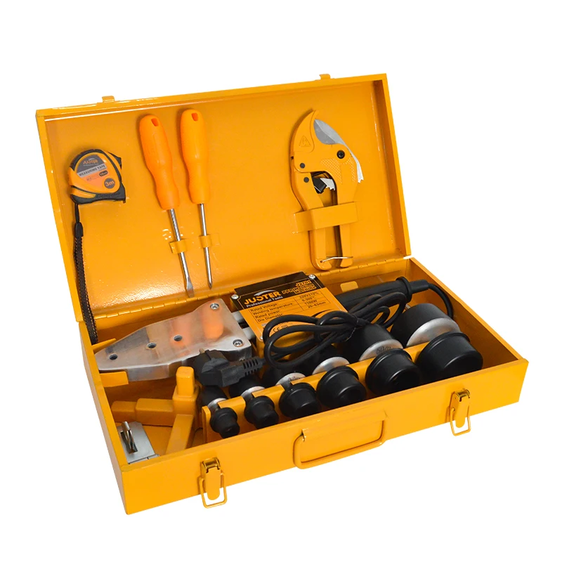 China professional 800w/1500W pp/pe/ ppr plastic pipe hot melt welding machine hand tools set