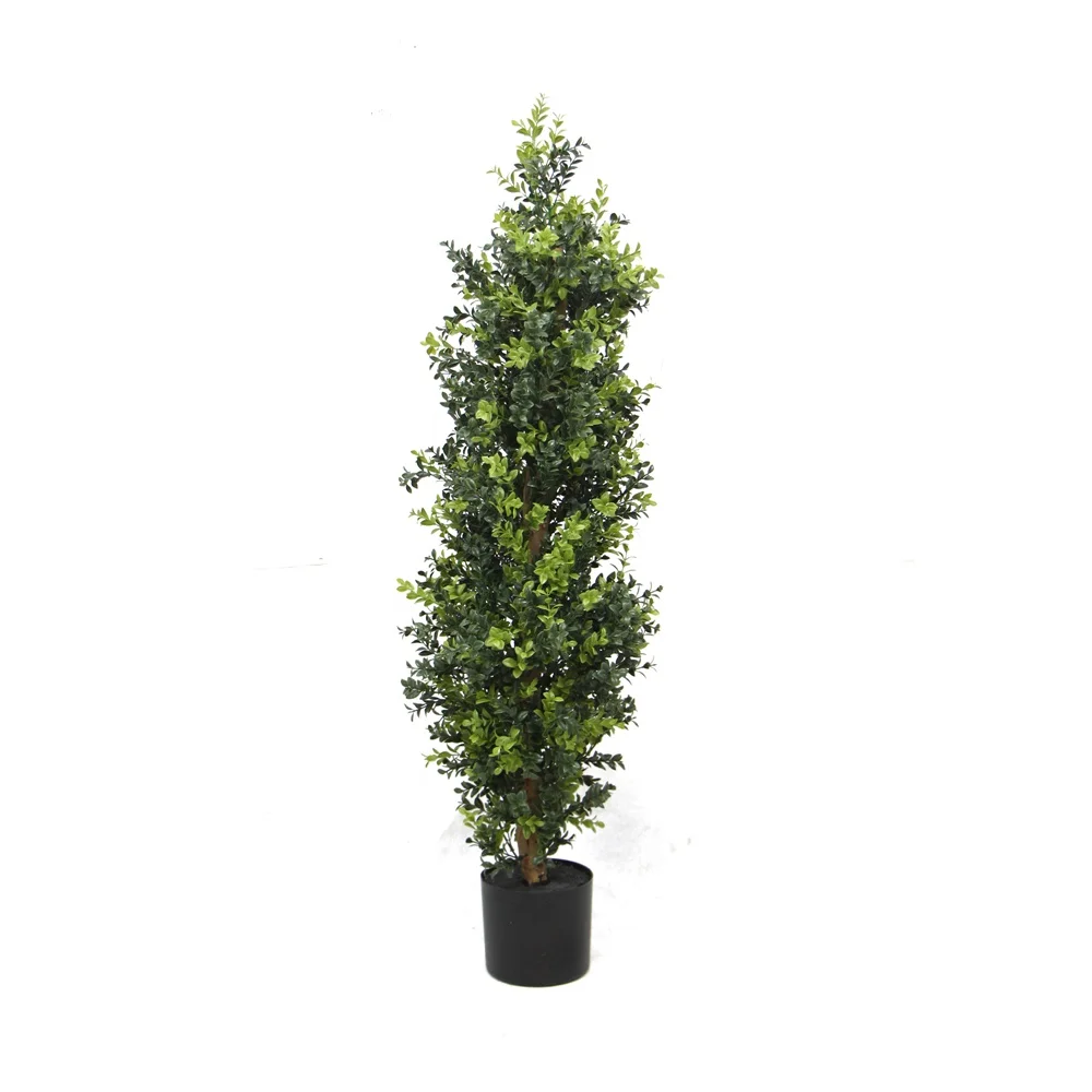 Natural looking wholesale 125 cm artificial tree potted plant boxwood for wedding home hotel decoration