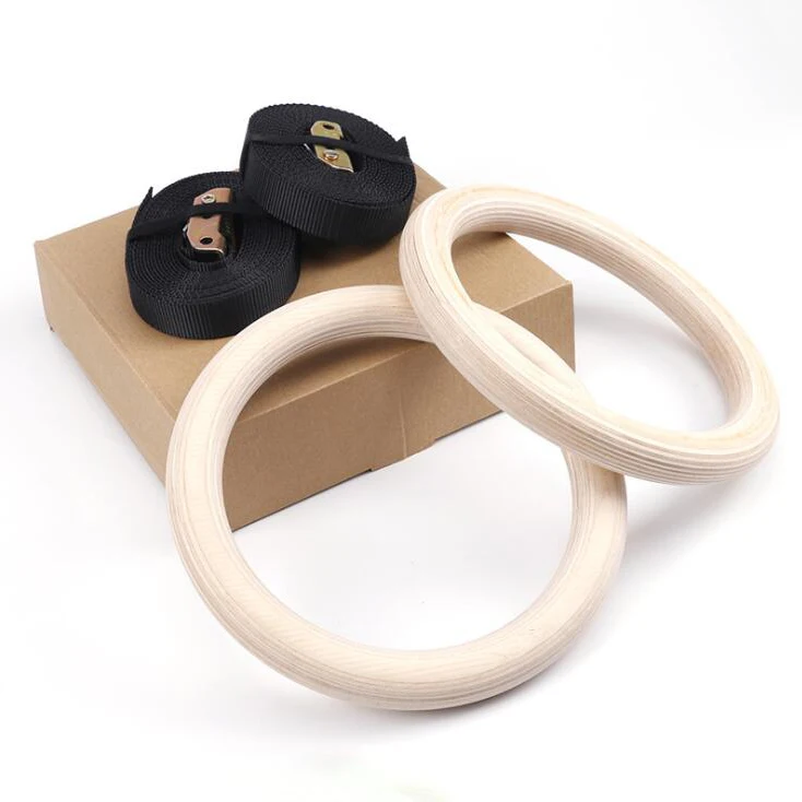 Wholesale Cross Training Wooden Gym Gymnastic Rings
