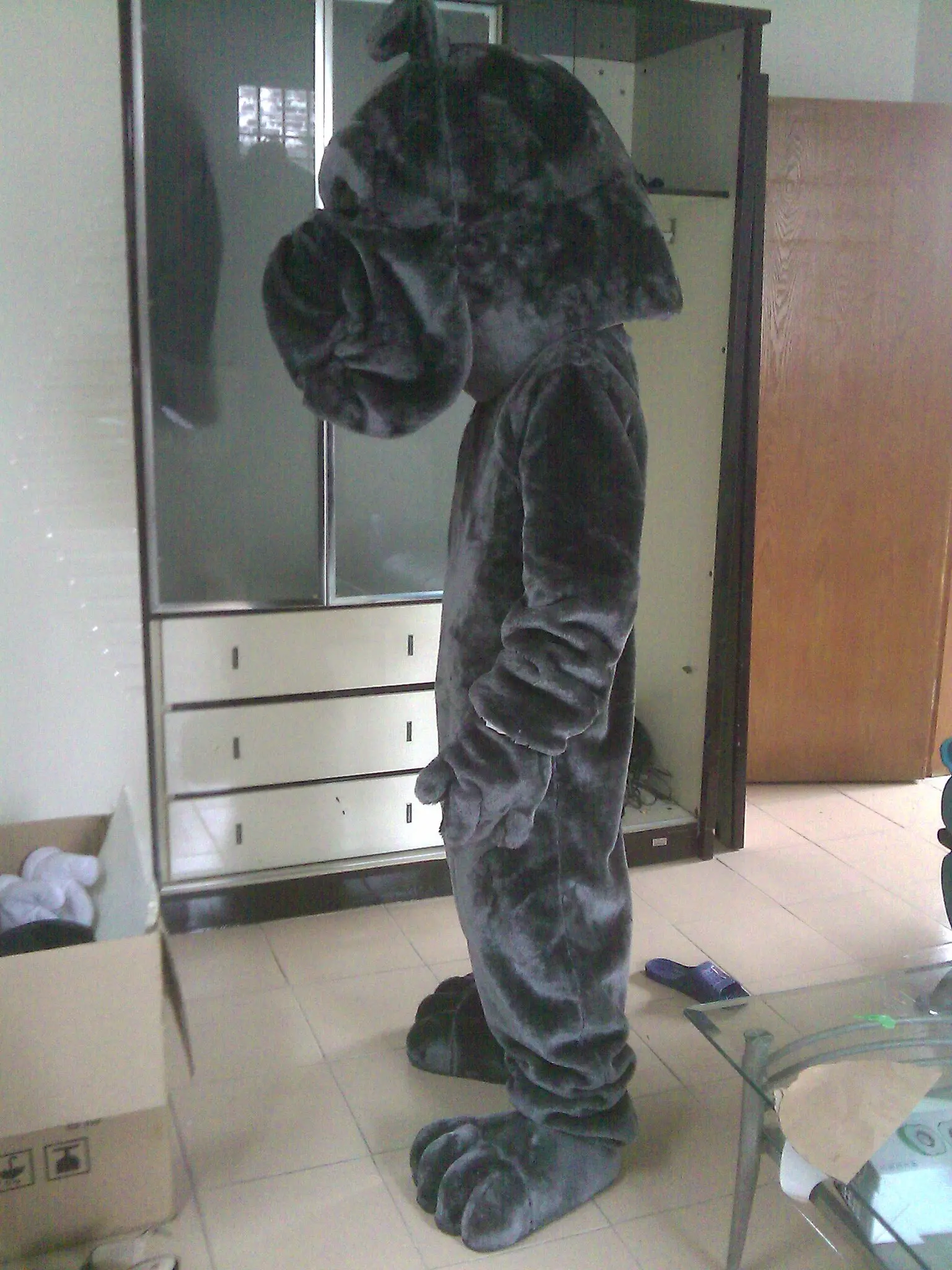 Unisex XXL Size Bulldog Mascot Costume High Quality Adult Anime Style Animal-Themed Plush Includes Helmet Parties Holidays Sale