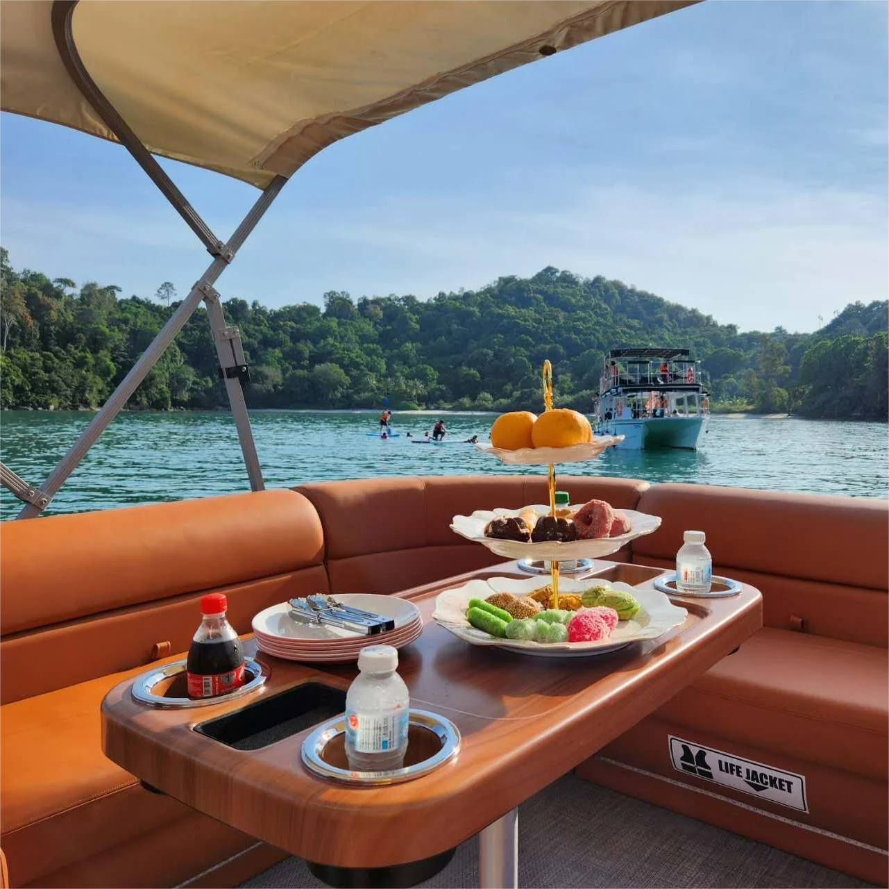 New 30ft Aluminum Double Decker Family Pontoon House Boat with Limited Time Discount  for Sale