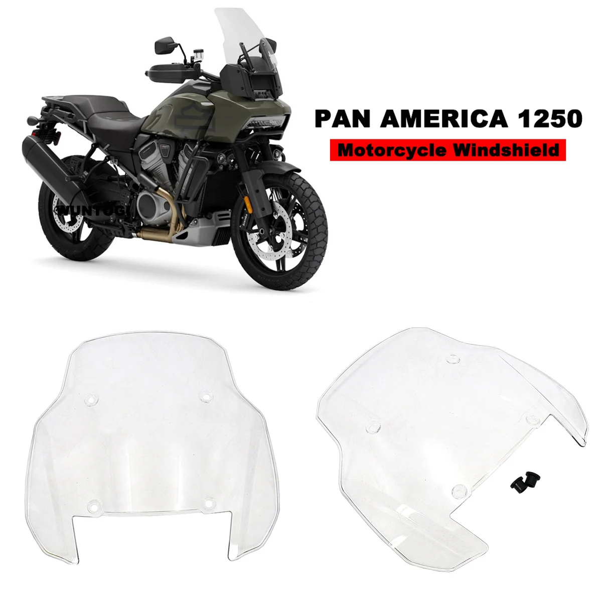 Motorcycle Windshield Windscreen Deflector Protector For PAN AMERICA 1250 S PA1250 S PANAMERICA1250 2021-later