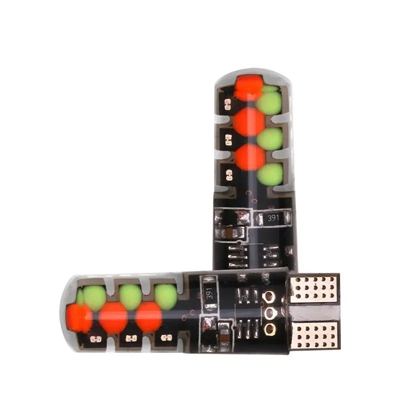 
Latest COB 12 Chips Silicon Memory Function Reading Light Bulb T10 LED RGB with Remote Controller 