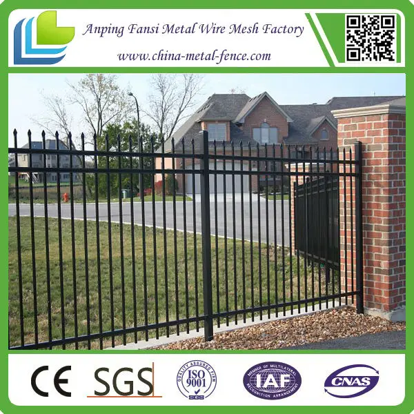 Factory Price  Wrought Iron Garden Fence Ornamental  Iron Fence Steel Fence