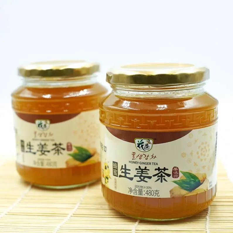 Высококачественный сушеный в замораживании имбирь с добавлением меда OEM, полезный чай, чай с имбирем