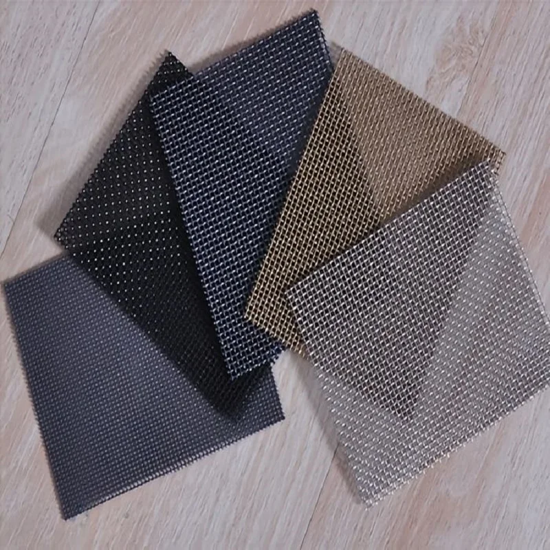 Black Coated Anti Theft SS304 316 Security Stainless Steel Wire Mesh Window Door Fly Screen
