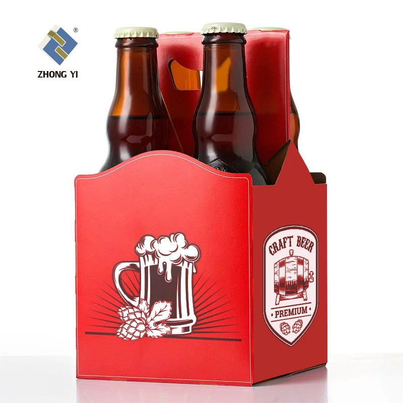 Изготовленные на заказ коробка Напитков Пить перевозчиков Бумаги напитков возраст 4 6 пива и держатель для винных бутылок вина картона