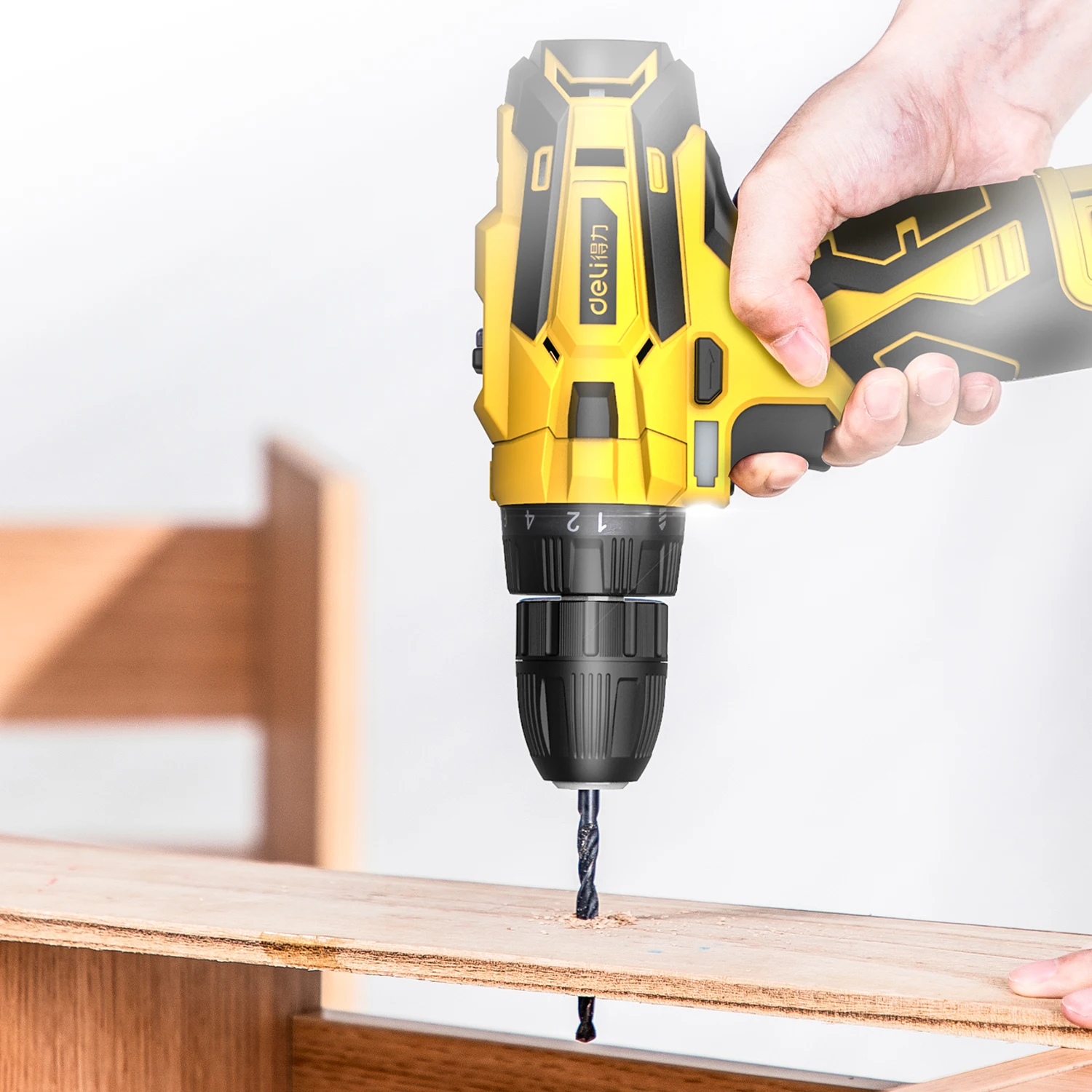 Deli Tools 12V  Lithium Battery Charger Power Cordless Electric Screwdriver Drill