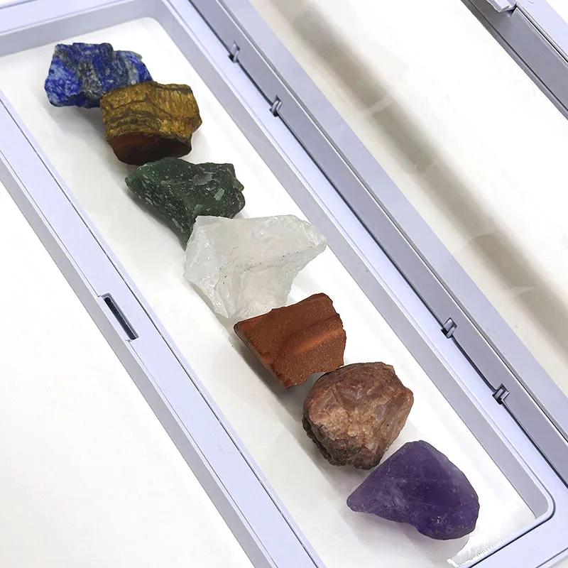 Wholesale High Quality Medit Natural Seven Chakra Healing  Crystal Stones Gift Set