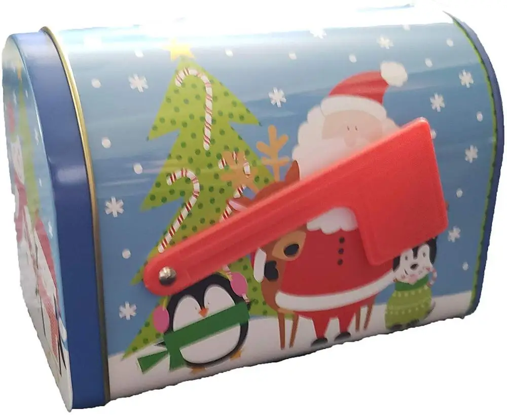 
Customize Aluminum Tin Christmas Cookie Cans Cylinder Tin Cookies Can Packaging 