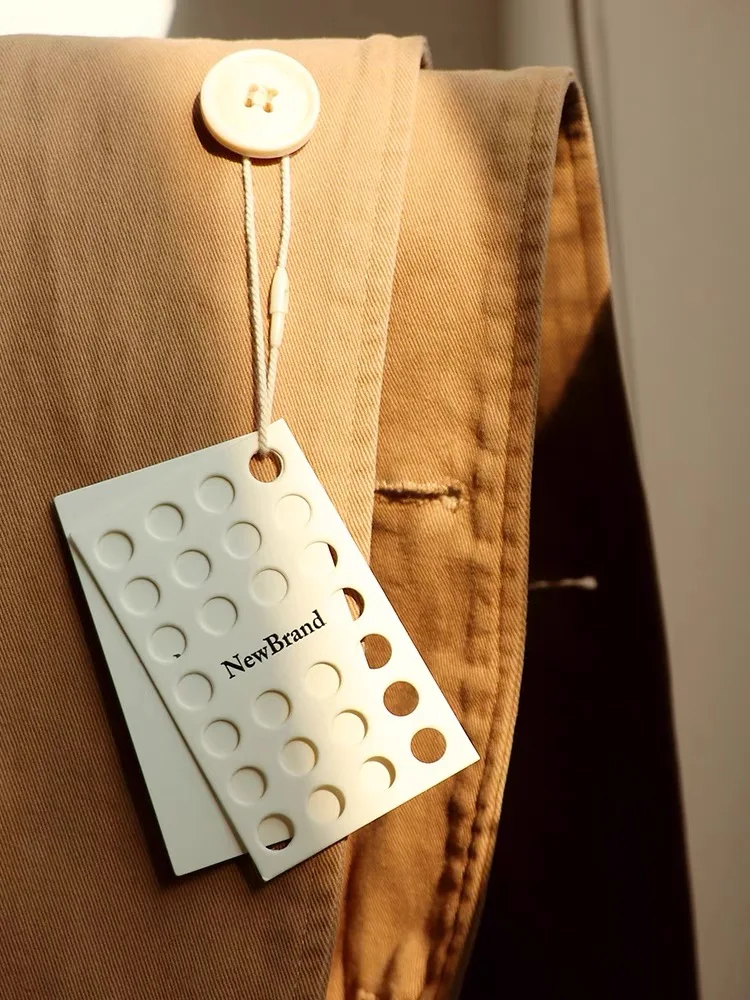 Экологически чистые толстые крафт-бумажные печатные фирменные бирки для одежды этикетки для одежды