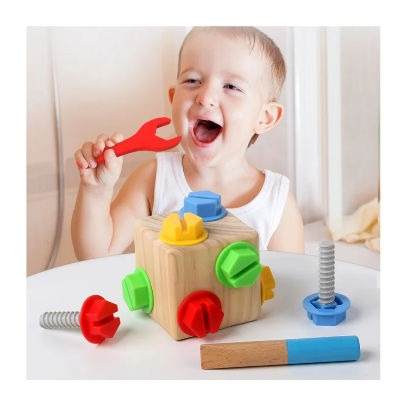 Wooden Toys Montessori Teaching Aids Hand Eye Coordination Training Grip Exercises Children Educational Toys