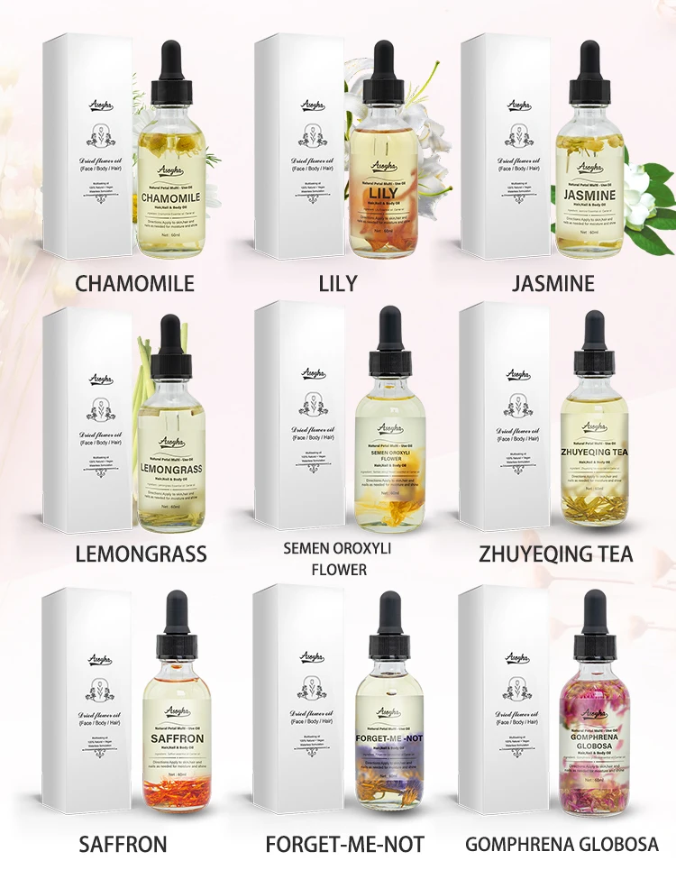 Selling All 100% Organic Natural Essential Oil Manufacturer Oem Lavender Rosemary Neroli Safflower Hair Face Body Oil For Skin