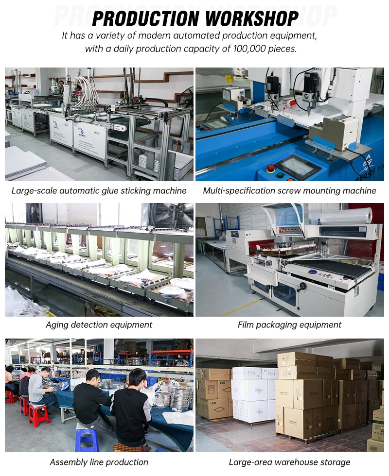 Factory wholesale led panel light 3W 6W 9W 12W 15W 18W 24W round led panel light square panel light for indoor room