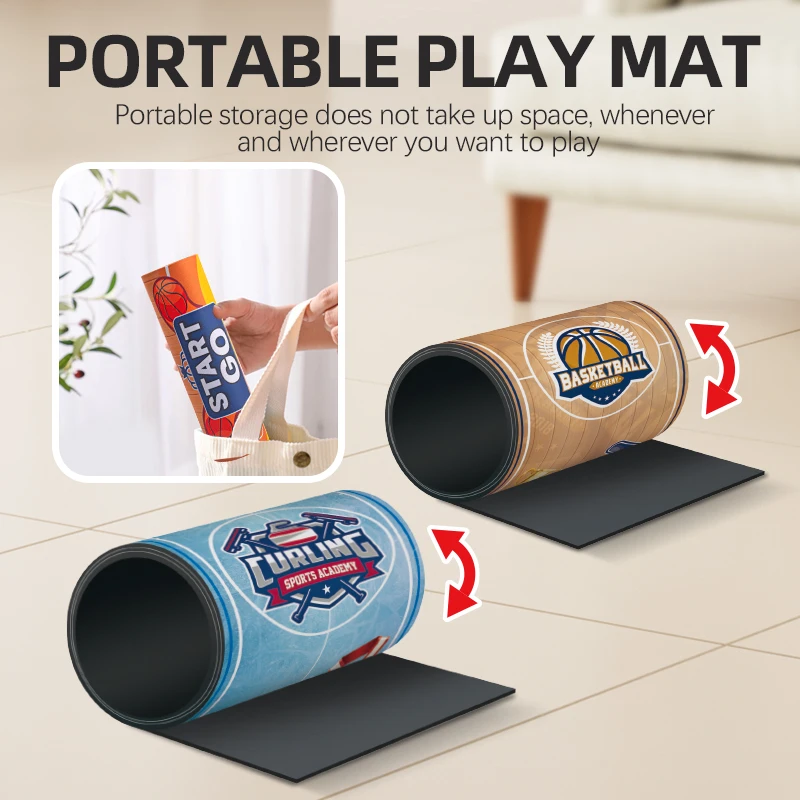 2024 NEW Portable Indoor Shuffleboard Table Game Tabletop Curling Game and Family Fun Shuffleboard Pucks Gifts for Kids Adults