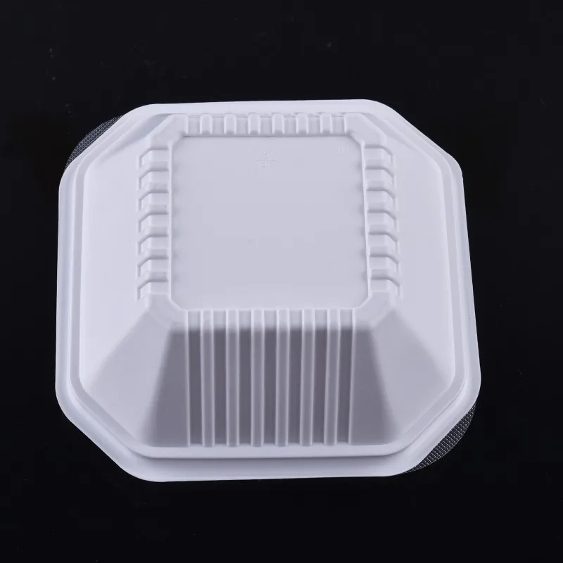 Disposable square reusable food storage microwavable PP food containers heat resistant lunch box with compartments