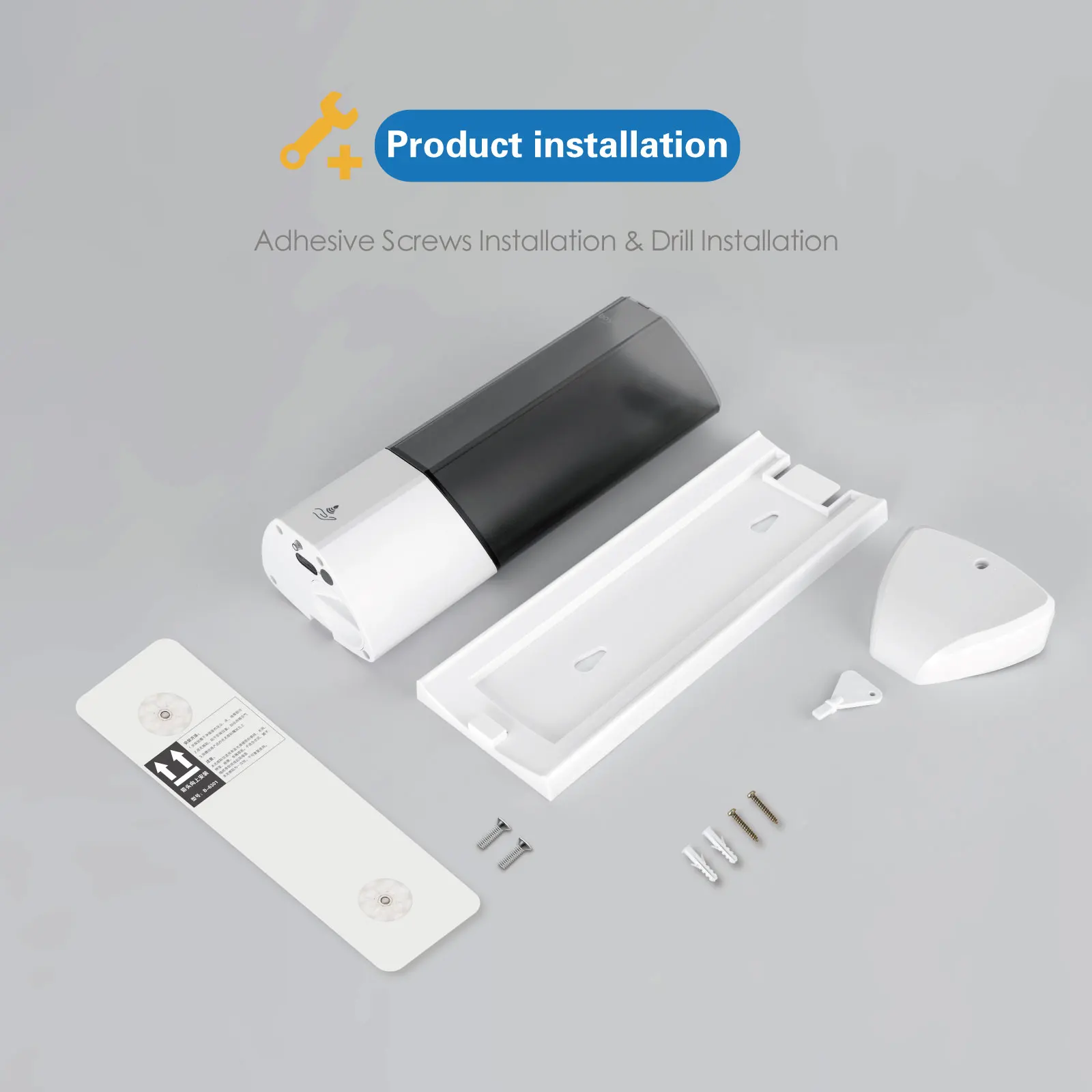 Large Capacity 700ml Smart Automatic Liquid Soap Dispenser White Bathroom Sanitizer Sanitizing Station Automated Soap Dispenser