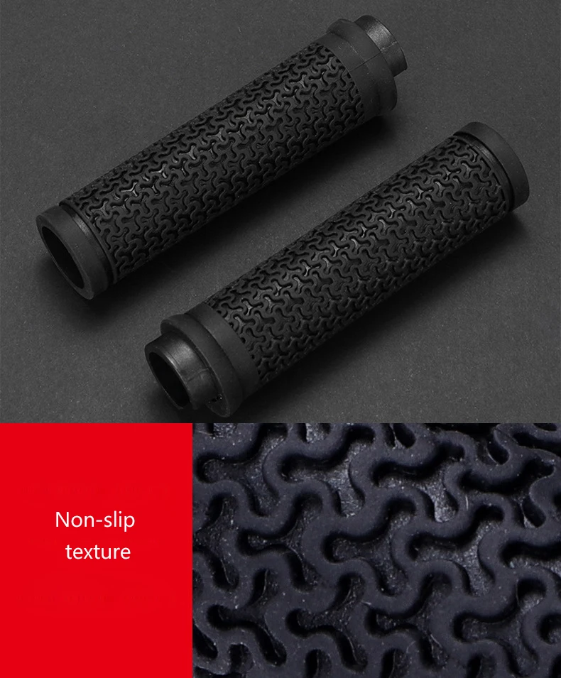 New Design Non-Slip Color Silicone Cover Mountain Bike Handlebar Grip Bicycle Single Side Locking Rubber Grip